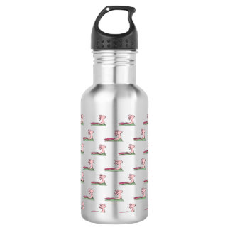 Axolotl Doing Yoga Stainless Steel Water Bottle