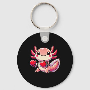 Axolotl Dressed As A Boxer Funny Boxing Keychain