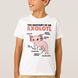 Axolotl Explanation Anatomy Of An Axolotl T-Shirt