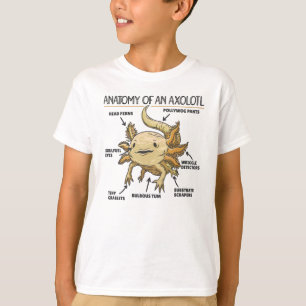 Axolotl Explanation Anatomy Of An Axolotl T-Shirt