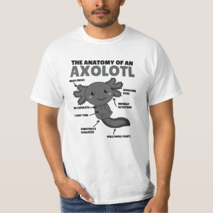 Axolotl Explanation Anatomy Of An Axolotl T-Shirt