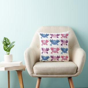 Axolotl Funny Axolotl  Throw Pillow