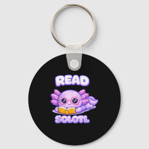 Axolotl funny reader book library kids readsolotl keychain