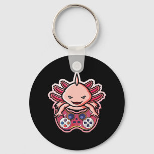 Axolotl Gaming Kids Boys Girls Anime Video Game Ga Keychain