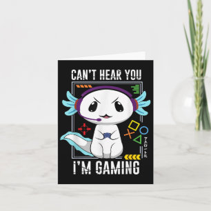 Axolotl Gaming Salamander As Gamer Card