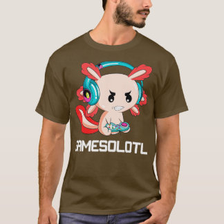 Axolotl Gaming  Youth Kids Boy Gamesolotl Axolotl  T-Shirt