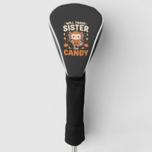 Axolotl Halloween Candy Trade Vector Design_1 Golf Head Cover