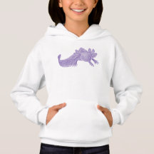 Axolotl Hoodie for Kids - PURPLE