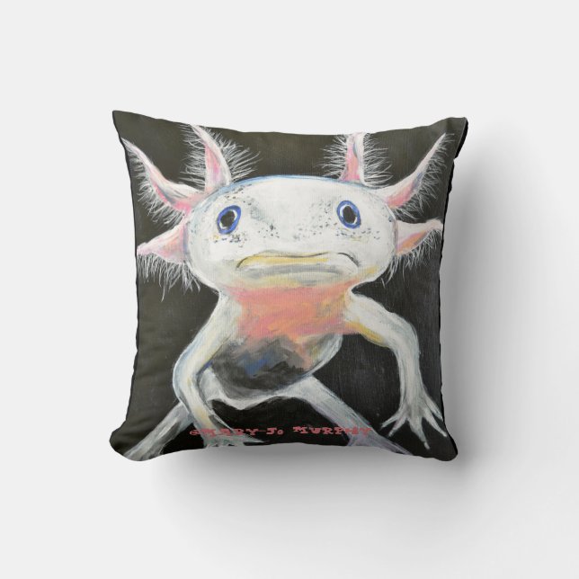 Axolotl - I Survived 2020 Throw Pillow (Front)