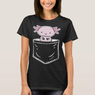 Axolotl Inside Pocket Watching You Walking Fish Ax T-Shirt