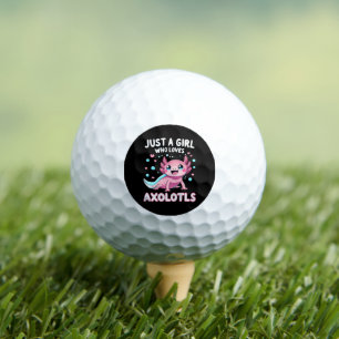 Axolotl Kawaii Just A Girl Who Loves Axolotls Golf Balls