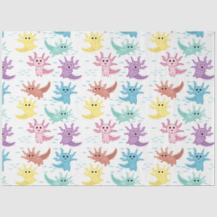 Axolotl Kids Cute Salamander Pattern Tissue Paper