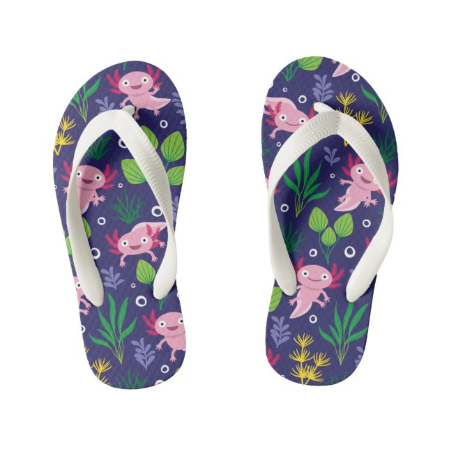Axolotl Kid's Flip Flops (Footbed)
