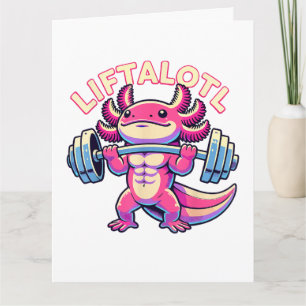 Axolotl LIFTALOTL Thank You Card
