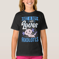 Axolotl Lover Just A Boy Who Loves Axolotls Kawaii