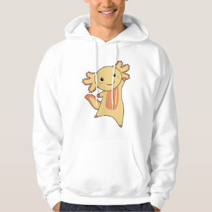 Axolotl Lovers Cute Animals For Kids yellow Hoodie
