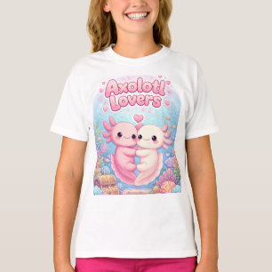 Axolotl Lovers Cute Kawaii design T-Shirt