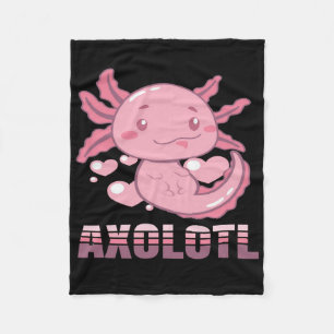 Axolotl Lurch Terrarium Cute Pet Lover Fleece Blanket