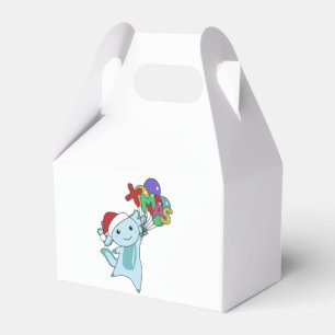 Axolotl Merry Christmas Winter Animals Axolotl Favor Box