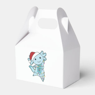 Axolotl Merry Christmas Winter Animals Axolotls Favor Box