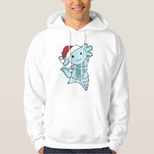 Axolotl Merry Christmas Winter Animals Axolotls Hoodie