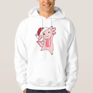 Axolotl Merry Christmas Winter Animals Axolotls Hoodie