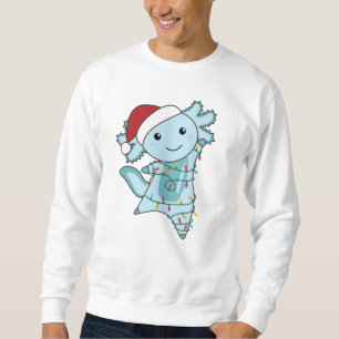 Axolotl Merry Christmas Winter Animals Axolotls Sweatshirt