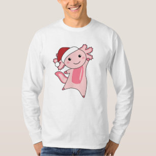 Axolotl Merry Christmas Winter Animals Axolotls T-Shirt