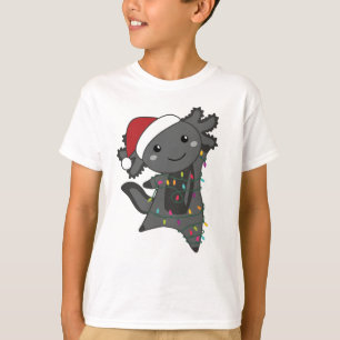 Axolotl Merry Christmas Winter Animals Axolotls T-Shirt