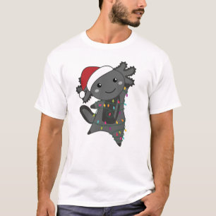 Axolotl Merry Christmas Winter Animals Axolotls T-Shirt