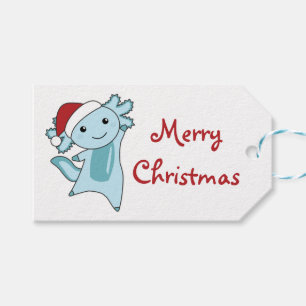 Axolotl Merry Christmas Winter Animals Axolotls Tr Gift Tags