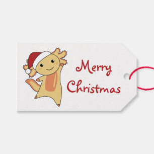 Axolotl Merry Christmas Winter Animals Axolotls Tr Gift Tags