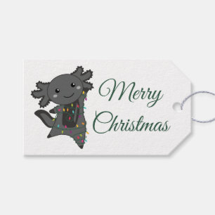 Axolotl Merry Christmas Winter Animals Axolotls Tr Gift Tags