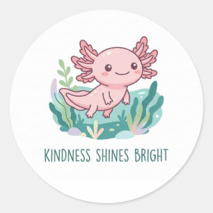 Axolotl mignon inspirant des autocollants