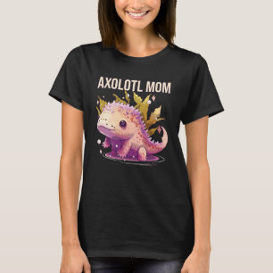 Axolotl Mom Amphibian Mexican Walking Fish Best Mo T-Shirt