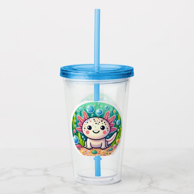 Axolotl MUG Salamander  Acrylic Tumbler (Front)