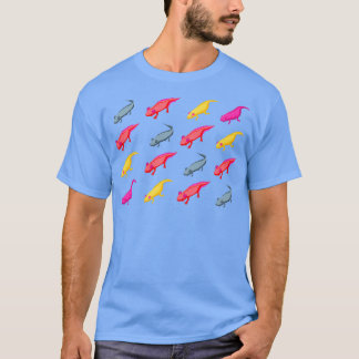 Axolotl multiple colours amphibians T-Shirt