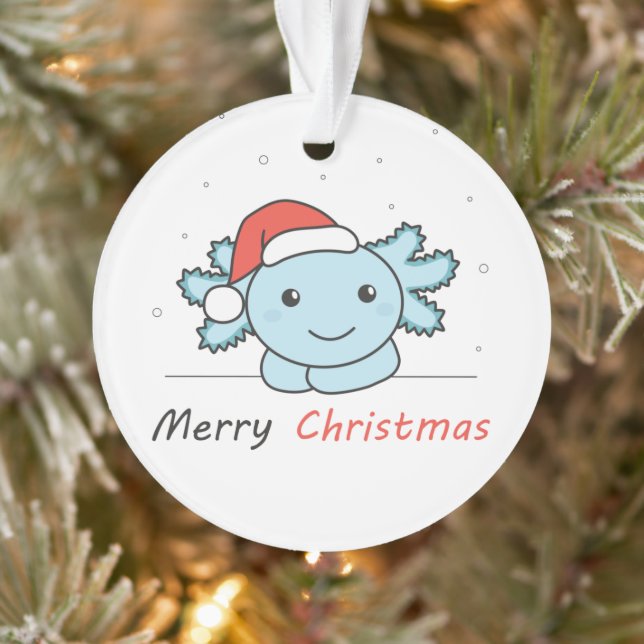 Axolotl Noël Neige Animaux d'hiver Axolotls (Arbre)