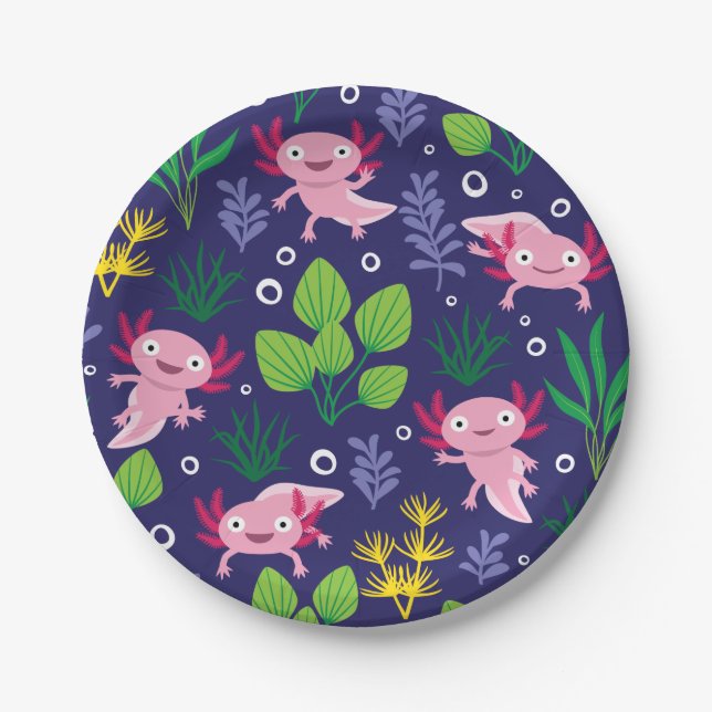 Axolotl Paper Plate (Front)