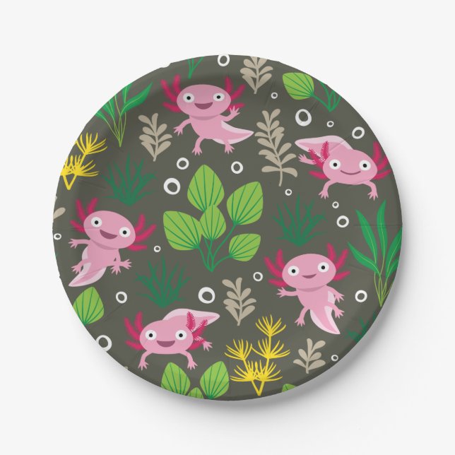 Axolotl Paper Plate (Front)