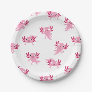 Axolotl Paper Plate