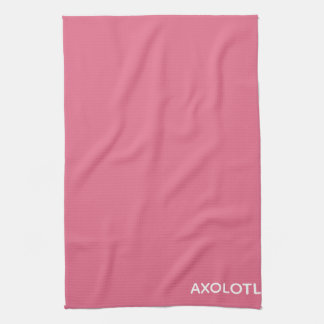 Axolotl pink color name kitchen towel