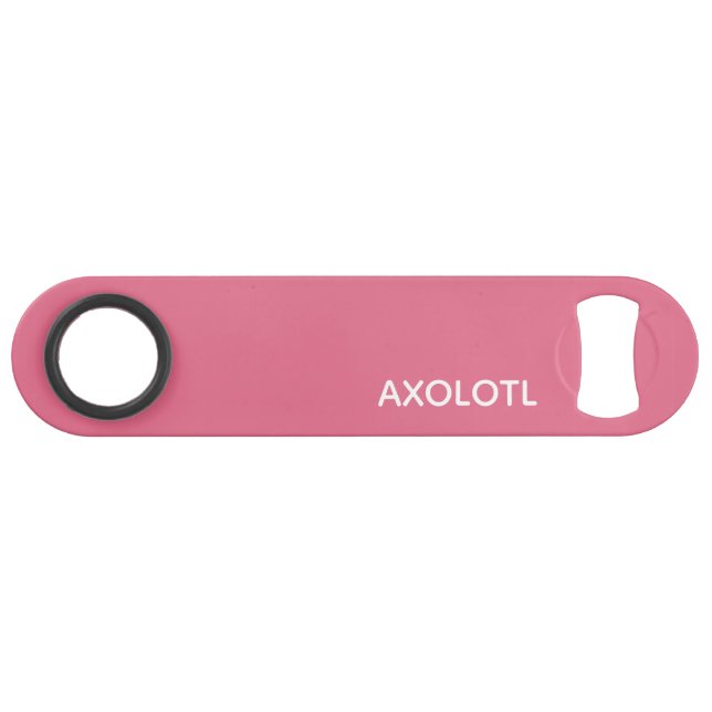 Axolotl pink colour name bar key (Front (Horizontal))