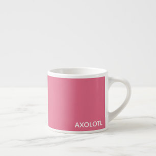 Axolotl pink colour name espresso cup