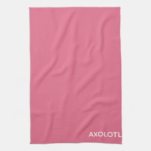 Axolotl pink colour name kitchen towel