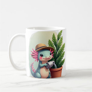 Axolotl Plant Parent Gardening Kawaii Cute Fern Ca Coffee Mug