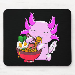 Axolotl Ramen Noodles Japanese Otaku Kawaii Anime  Mouse Pad