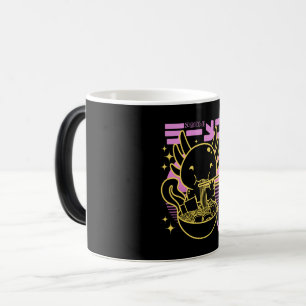 Axolotl ramen sunset neon magic mug