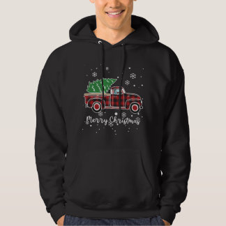 Axolotl Red Truck Buffalo Christmas Pyjamas Hoodie