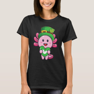 Axolotl Saint Patricks Day Boys Girls Axolotl St P T-Shirt